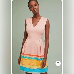 TRACY REESE Anthropologie Fit Flare Dress Size 0